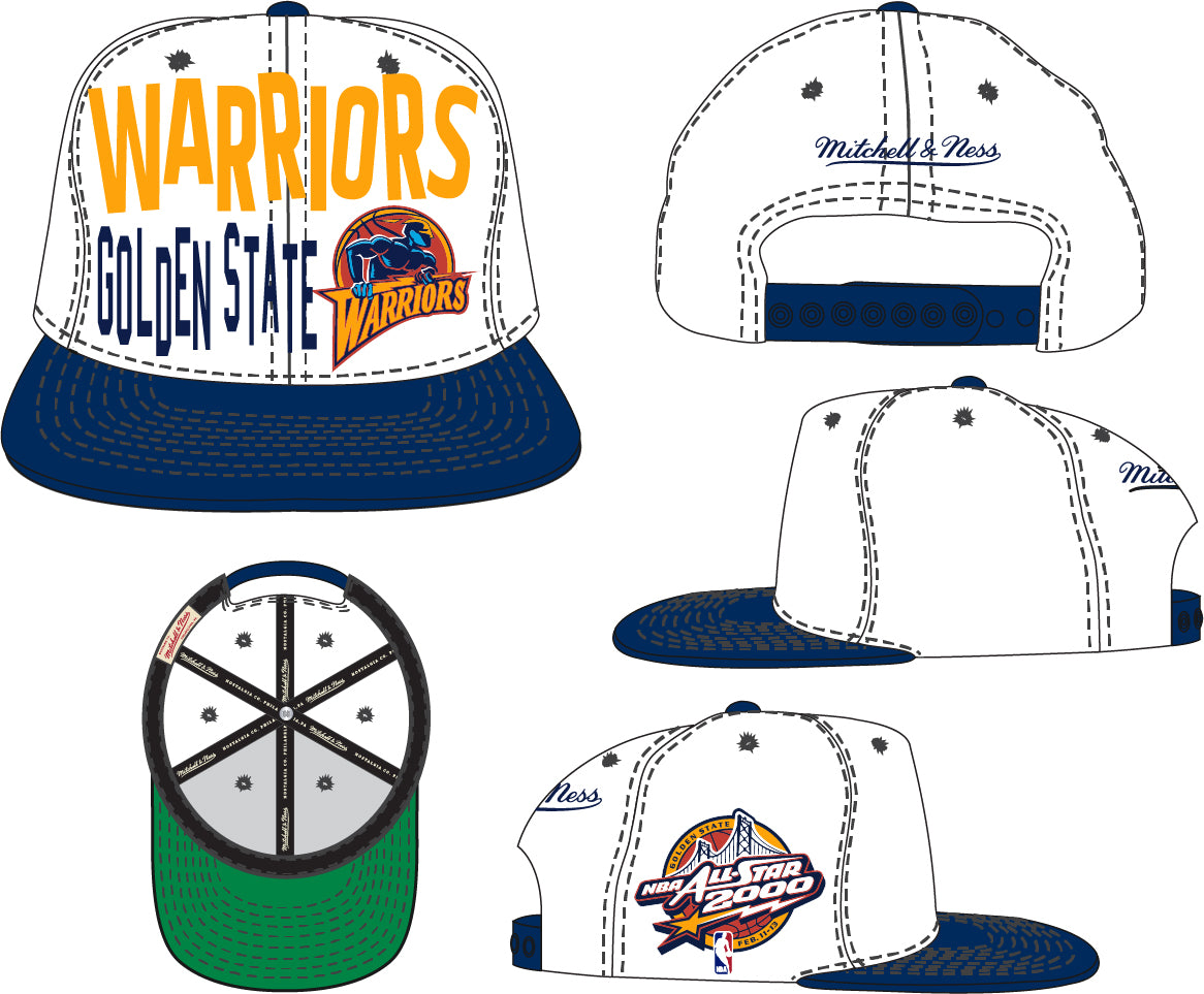 Charlotte Hornets Mitchell & Ness Toss Up Snapback Vintage Hat