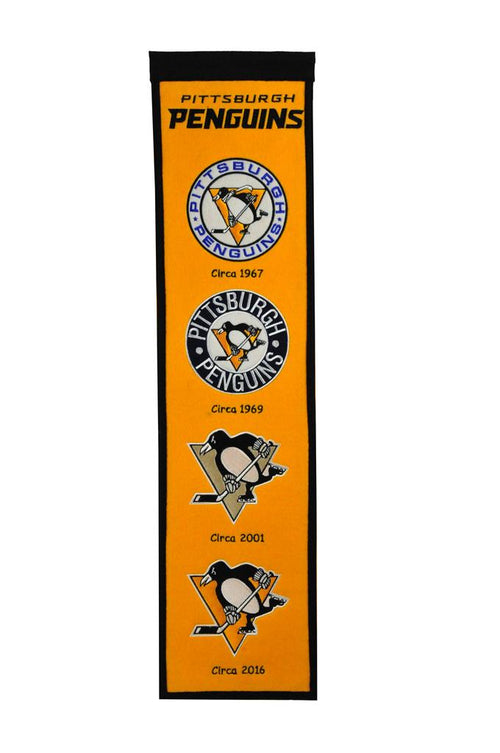 Pittsburgh Penguins Banner 14x22 Wool Nations