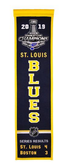 St. Louis Blues 2019 Stanley Cup Champions Heritage Banner | NHL Hockey Pennants, Banners, and ...