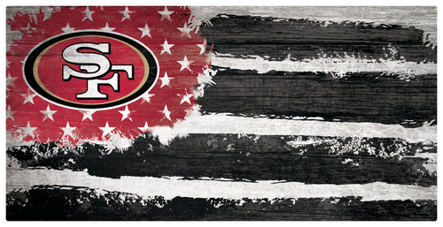 San Francisco 49ers 12 Team Color Flag Sign