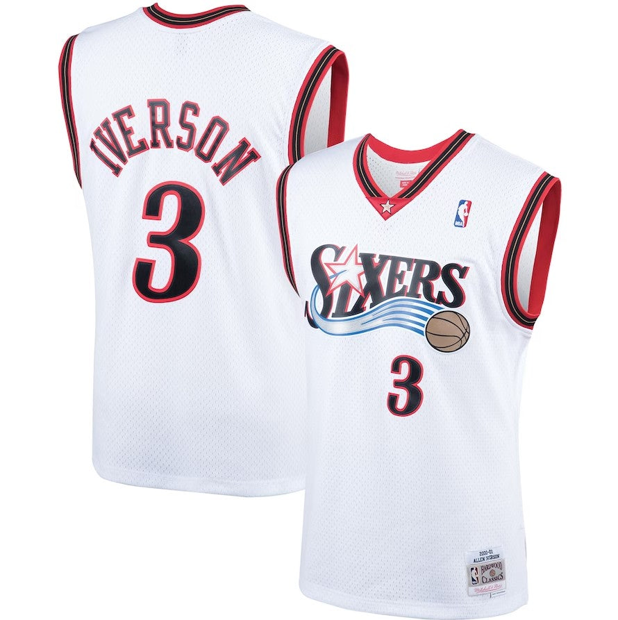 Mitchell & Ness Swingman Jersey 76ers 00 Allen Iverson - ShopStyle