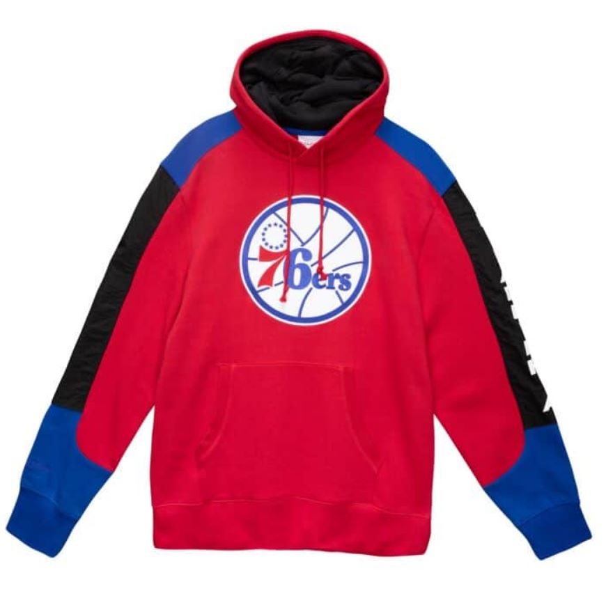 Men's New York Mets Mitchell & Ness Black Hyper Hoops Pullover Hoodie