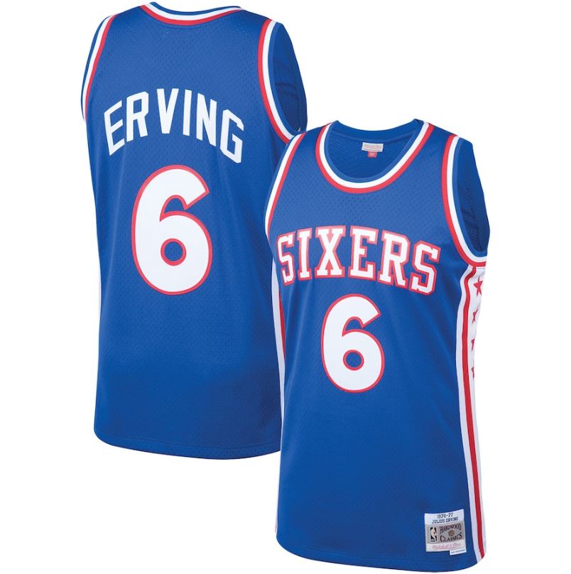 Allen Iverson NBA Philadelphia 76ers Hardwood Classic 1999-2000 Mitchell &  Ness Mens blue Authentic Jersey – Stephen Sports