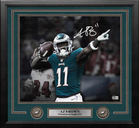 Dallas Goedert End Zone Touchdown Philadelphia Eagles Autographed Framed  Blackout Football Photo - Dynasty Sports & Framing