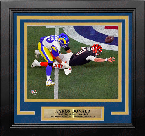 Cooper Kupp Super Bowl LVI Game-Winning Touchdown LA Rams 8 x 10 Framed  Photo with Engraved Autograph
