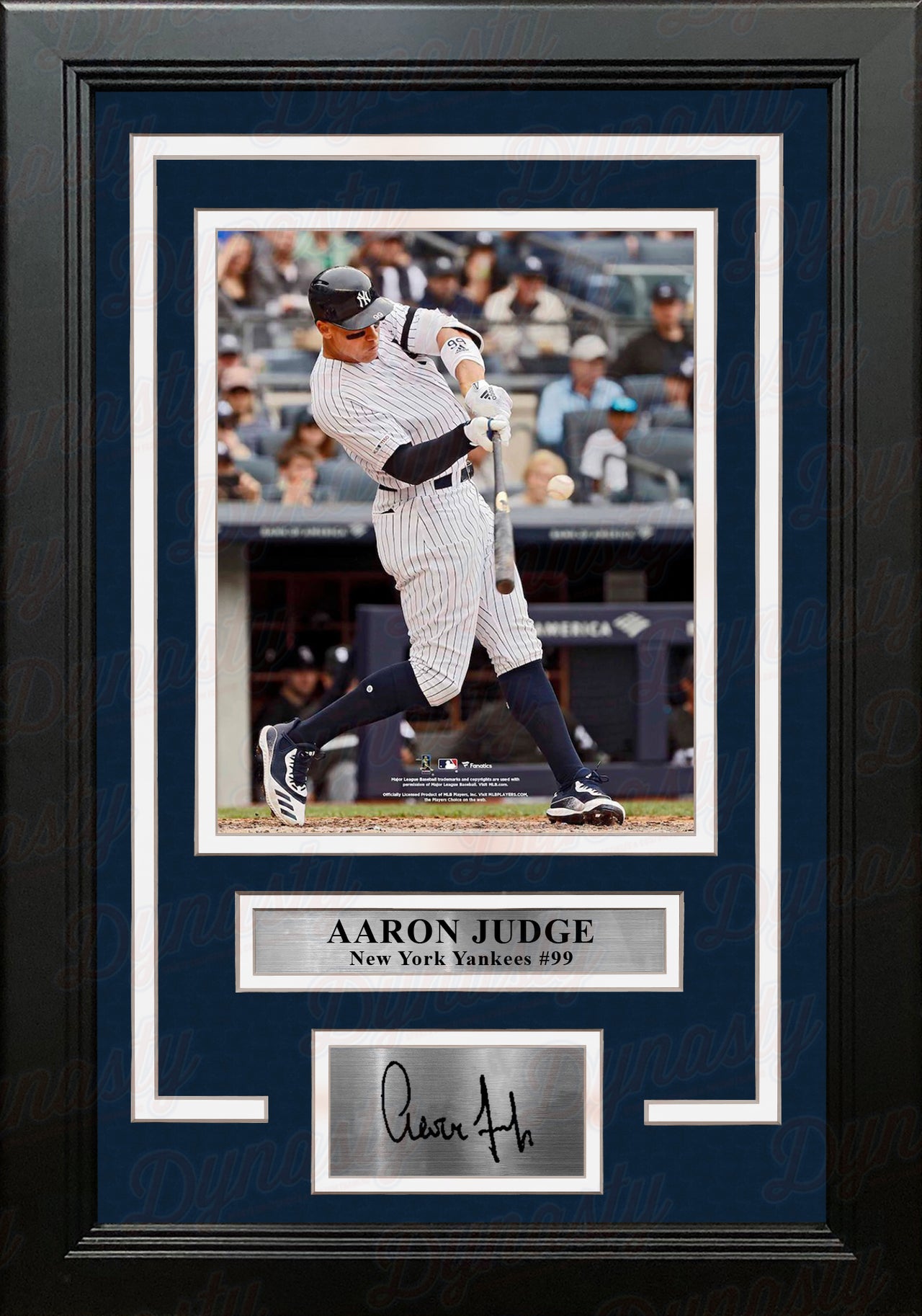 Giancarlo Stanton New York Yankees Framed Autographed Majestic White  Replica Jersey Collage
