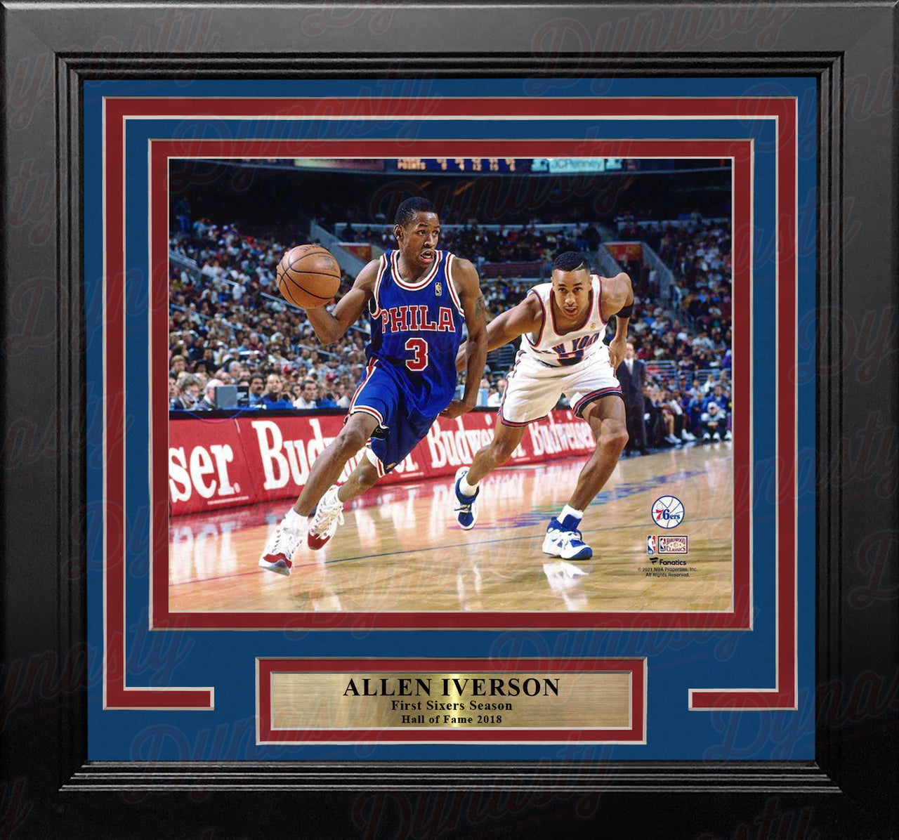 ✺Framed✺ PHILADELPHIA 76ERS NBA Basketball Poster ALLEN IVERSON - 62cm x