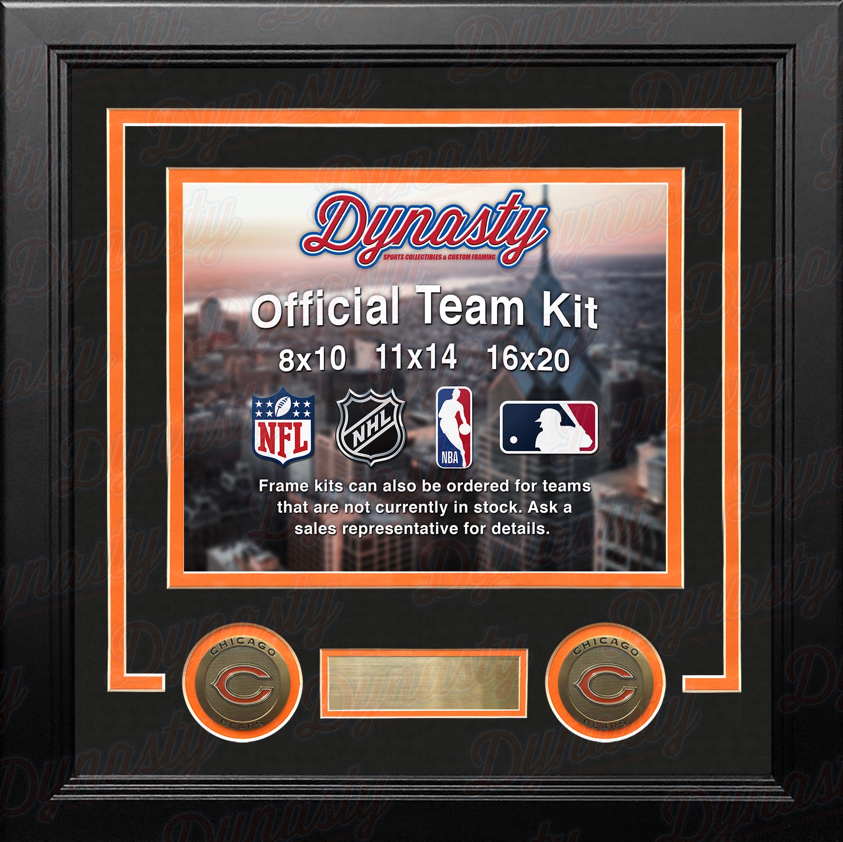 MasterPieces Sports Decor - NFL Chicago Bears - Team Jersey Uniformed  Picture Frame For 4x6 Photos