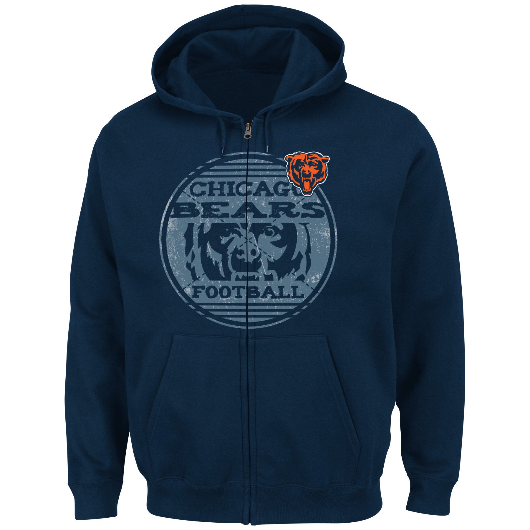 chicago bears full zip hoodie