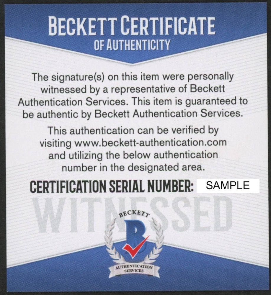 Charlie Sheen Signed Major League Jersey Beckett Certified