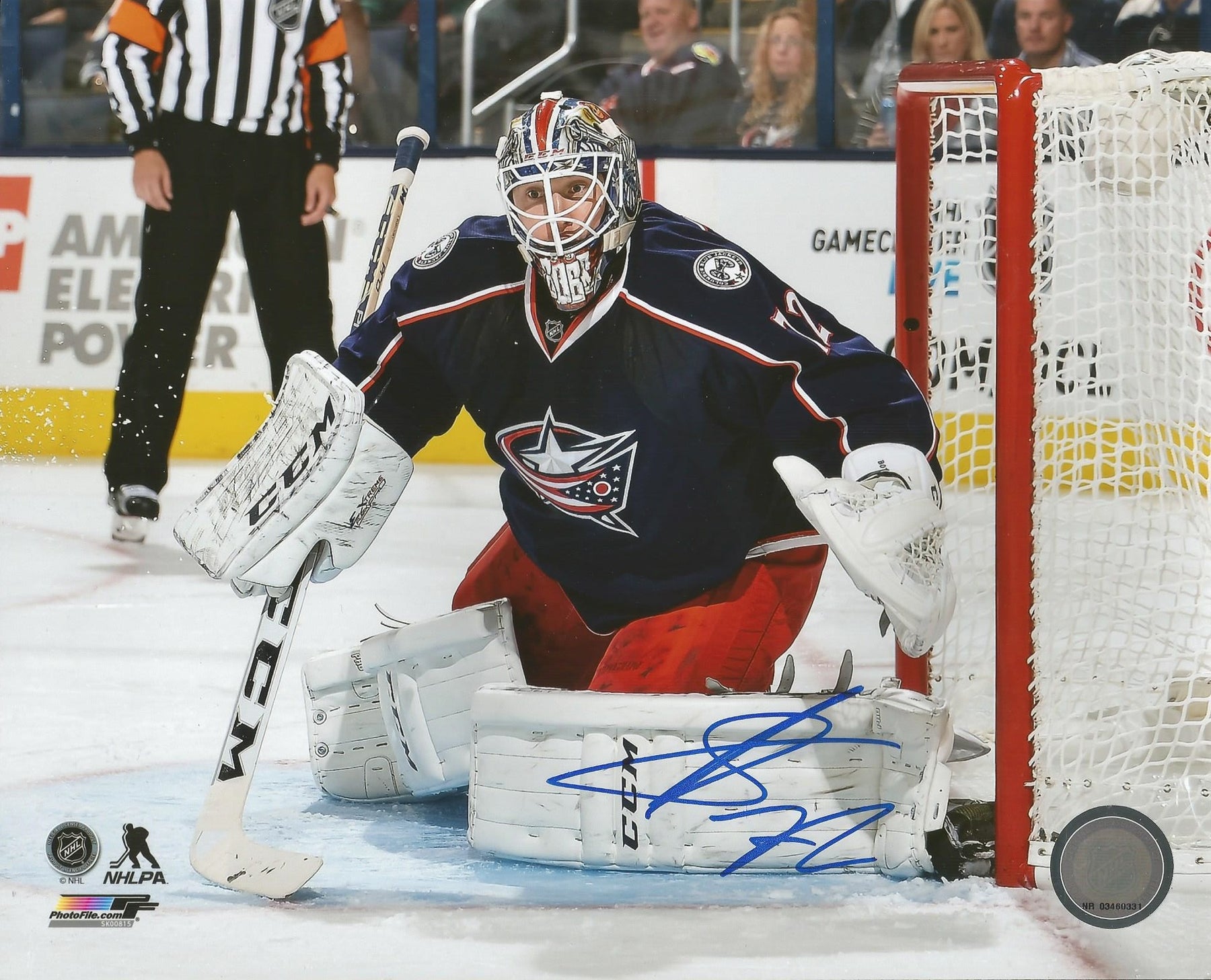 Blue Jackets Sergei Bobrovsky Autographed NHL Hockey Photo ...