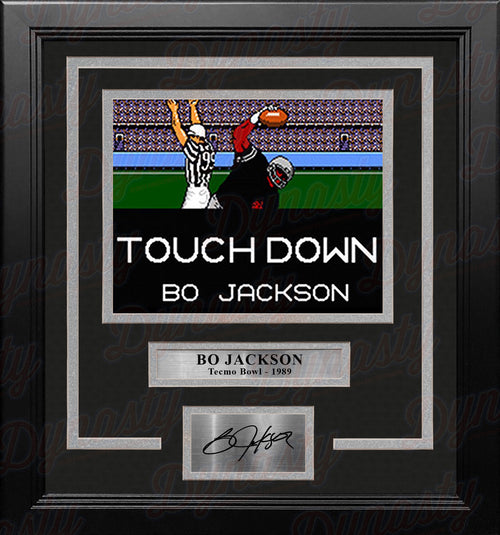 Bo Jackson Framed Tecmo Bowl 8x10 Oakland Raiders Photo w