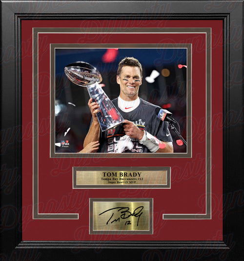 Tom Brady & Rob Gronkowski Super Bowl LV Tampa Bay Buccaneers 8x10 Framed  Photo Engraved Autographs - Dynasty Sports & Framing