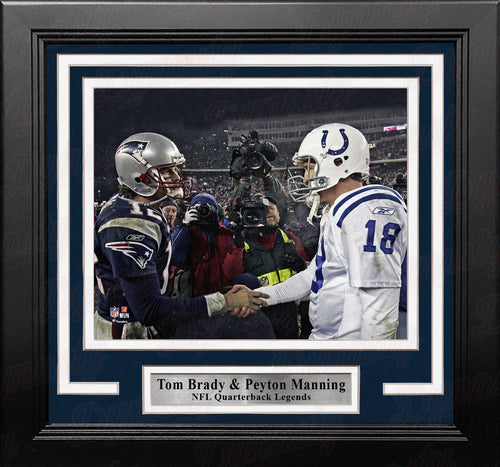 Tom Brady & Peyton Manning Signed Photo Custom Framed to 25x26 Fanatic –  Super Sports Center