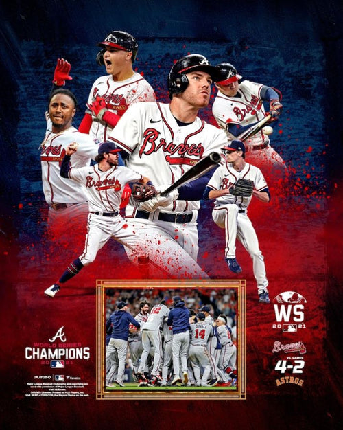 Atlanta Braves 2021 World Series Champions Official MLB Baseball DELUX –  Sports Poster Warehouse