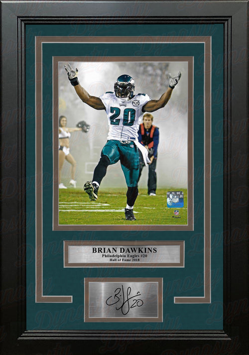 Brian Dawkins Philadelphia Eagles Autographed Framed Black