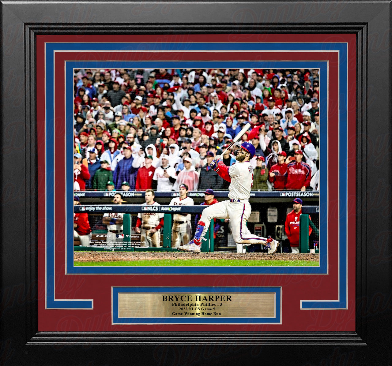 Philadelphia Phillies MVP Bryce Harper 8x10 Framed Jersey Photo Man Cave