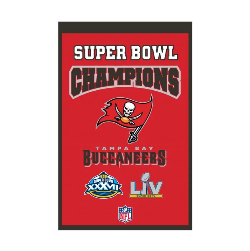 Tampa Bay Buccaneers 2021 Super Bowl LV Champions Large Decal Sticker