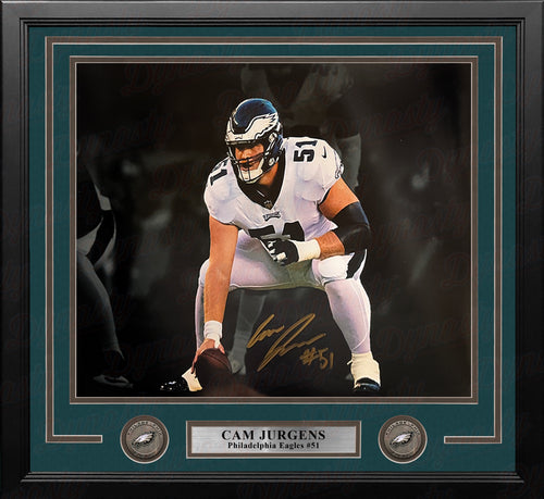 Dallas Goedert End Zone Touchdown Philadelphia Eagles Autographed Blackout  Football Photo - Dynasty Sports & Framing