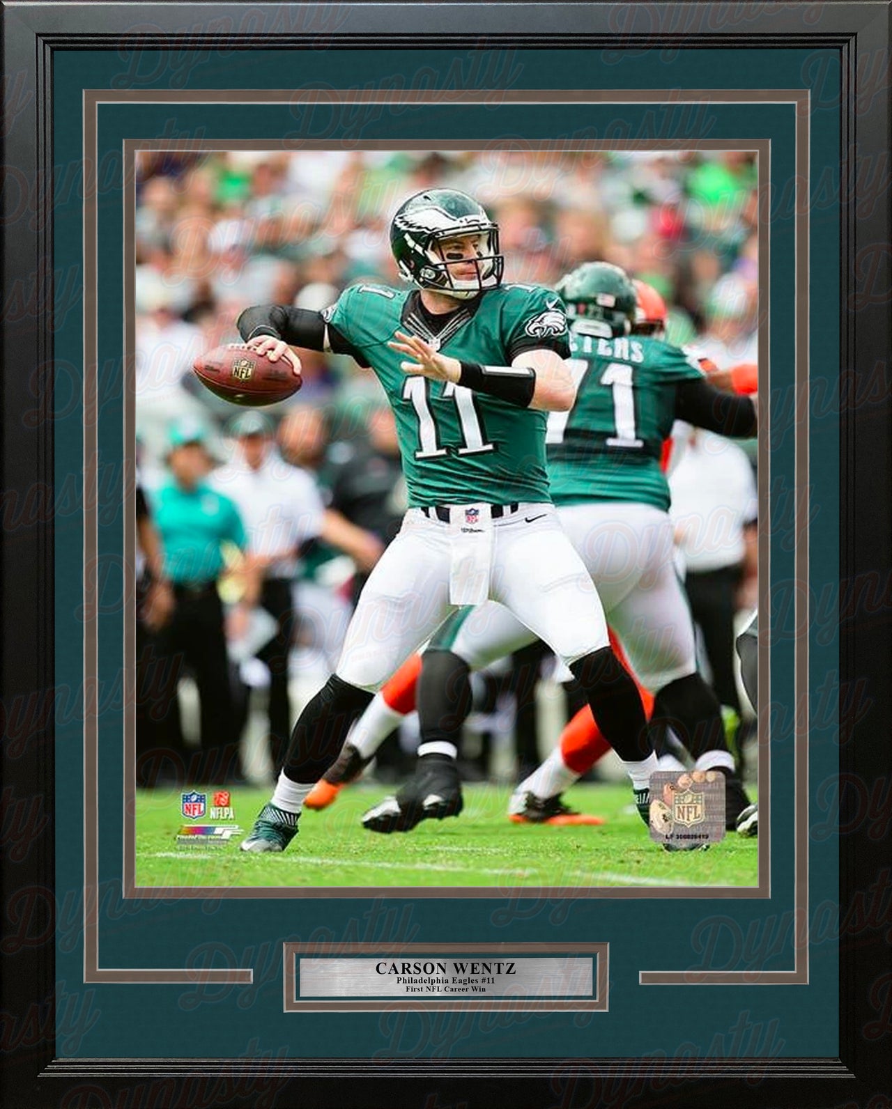 Framing a Signed Carson Wentz Jersey From the Philadelphia Eagles