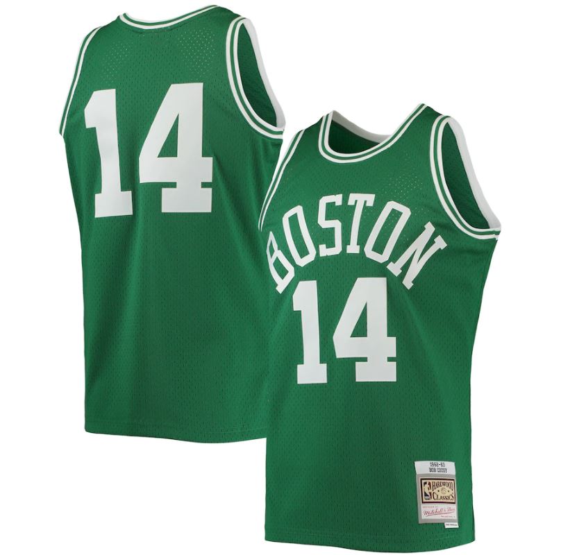 Men's Mitchell & Ness Larry Bird White Boston Celtics Big & Tall 1985/86  Hardwood Classics Swingman Jersey