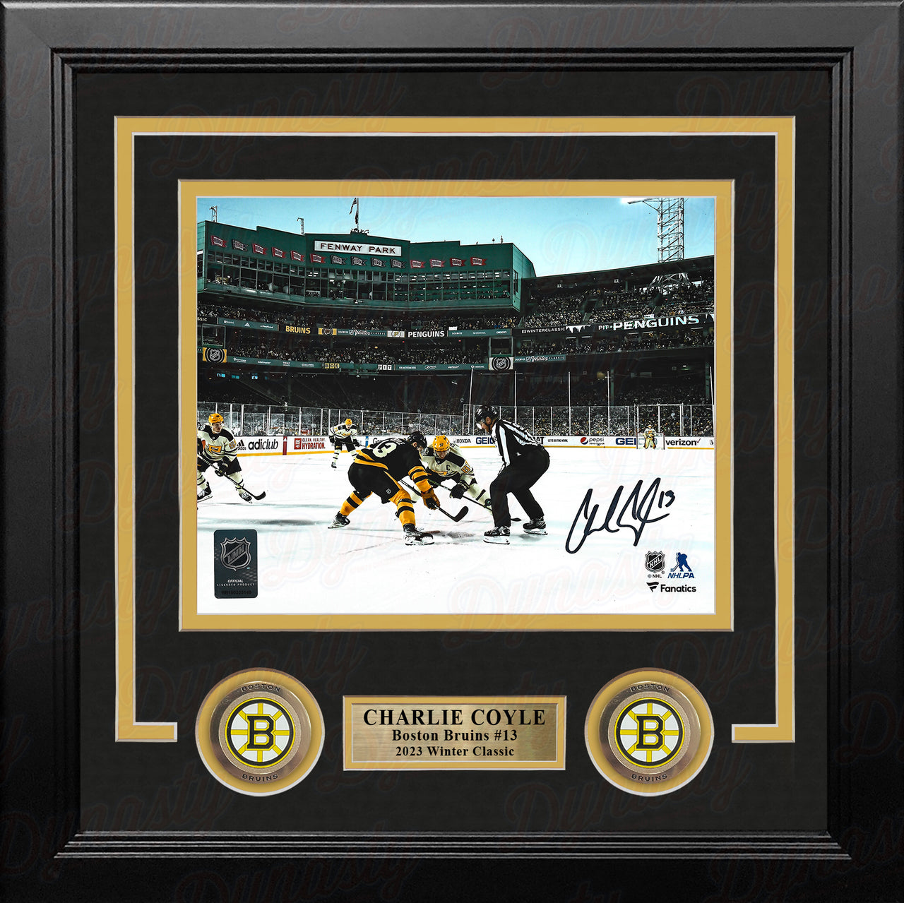 Charlie Coyle 2023 Winter Classic Face-Off Boston Bruins Hockey Photo -  Dynasty Sports & Framing