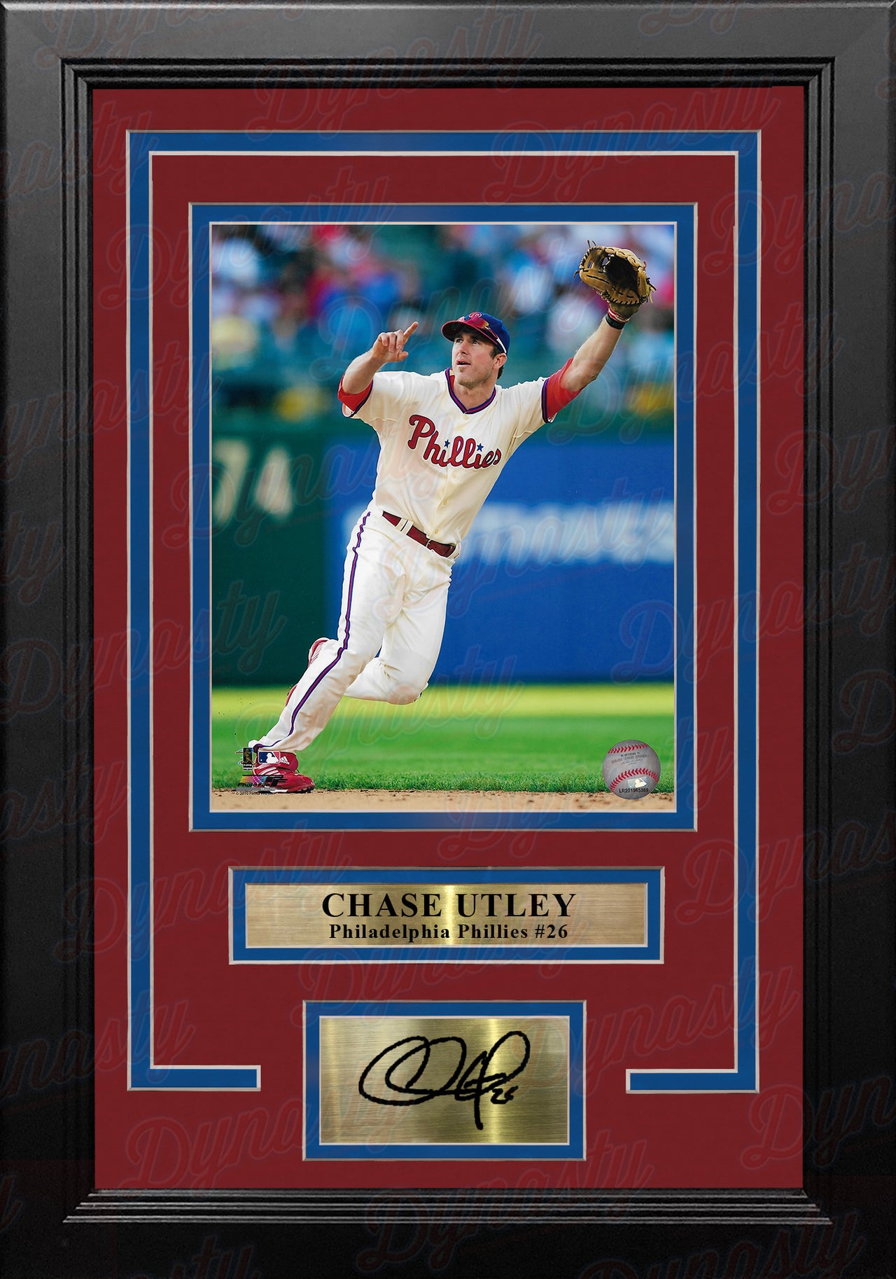 Chase Utley Swinging at the Plate Philadelphia Phillies 8x10 Framed Photo  with Engraved Autograph - Dynasty Sports & Framing