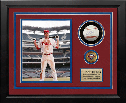 Chase Utley Autographed Signed Philadelphia Phillies Ws Champs JSA