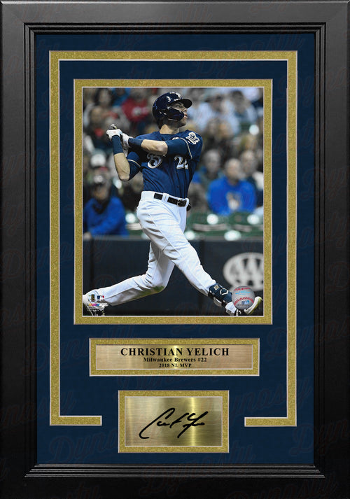 CHRISTIAN YELICH Autographed / Inscribed 18 NL MVP Milwaukee