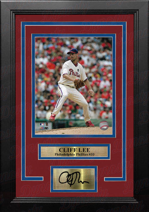 Brad Lidge 2008 Playoff Action Philadelphia Phillies 8 x 10 Framed  Baseball Photo - Dynasty Sports & Framing