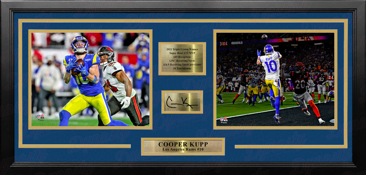 Matthew Stafford & Cooper Kupp LA Rams Super Bowl LVI Framed Photo Collage  with Engraved Signatures - Dynasty Sports & Framing