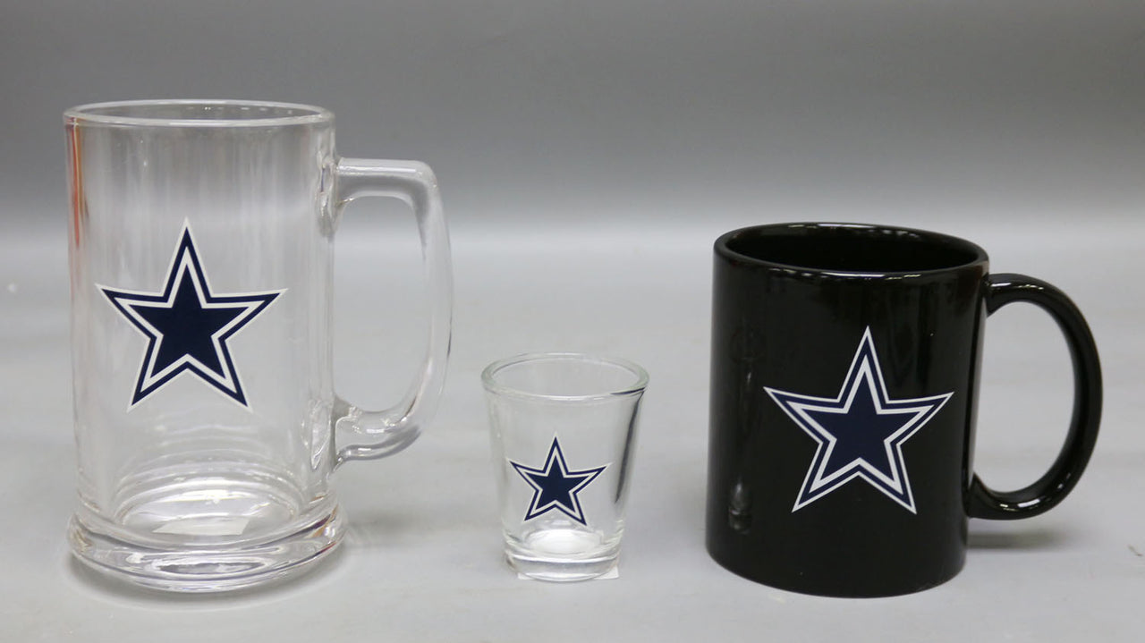 Dallas Cowboys Coffee Cups, Dallas Cowboys Mugs, Cowboys Pint Glass