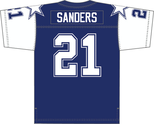 Mitchell & Ness Men's Dallas Cowboys Deion Sanders #21 Navy 1995 Game Jersey