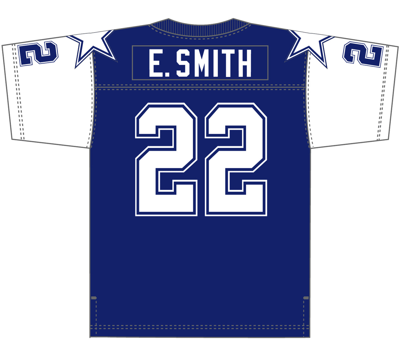 Mitchell & Ness Men's Dallas Cowboys Deion Sanders #21 Navy 1995 Game  Jersey