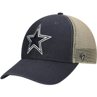 Dallas Cowboys New Era Faded Trucker 9TWENTY Snapback Hat - Navy/Tan