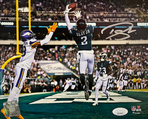 Darius Slay Celebrates with the Fans Philadelphia Eagles Autographed Framed  Football Photo - Dynasty Sports & Framing