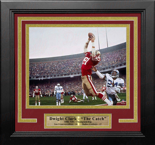 Dwight Clark Autographed and Framed San Francisco 49ers Jersey