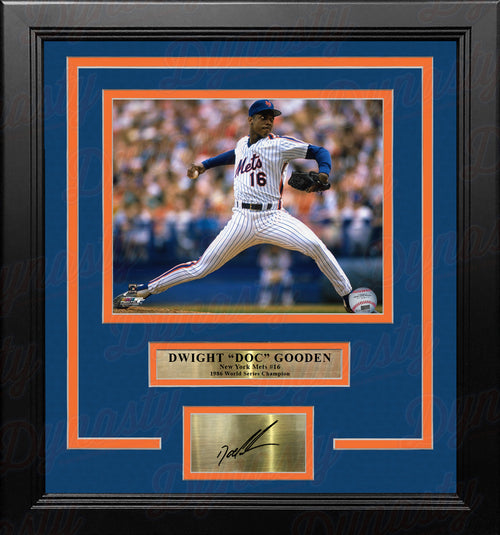 Dwight Doc Gooden No-Hitter New York Yankees Autographed 8 x 10 Framed  Baseball Photo