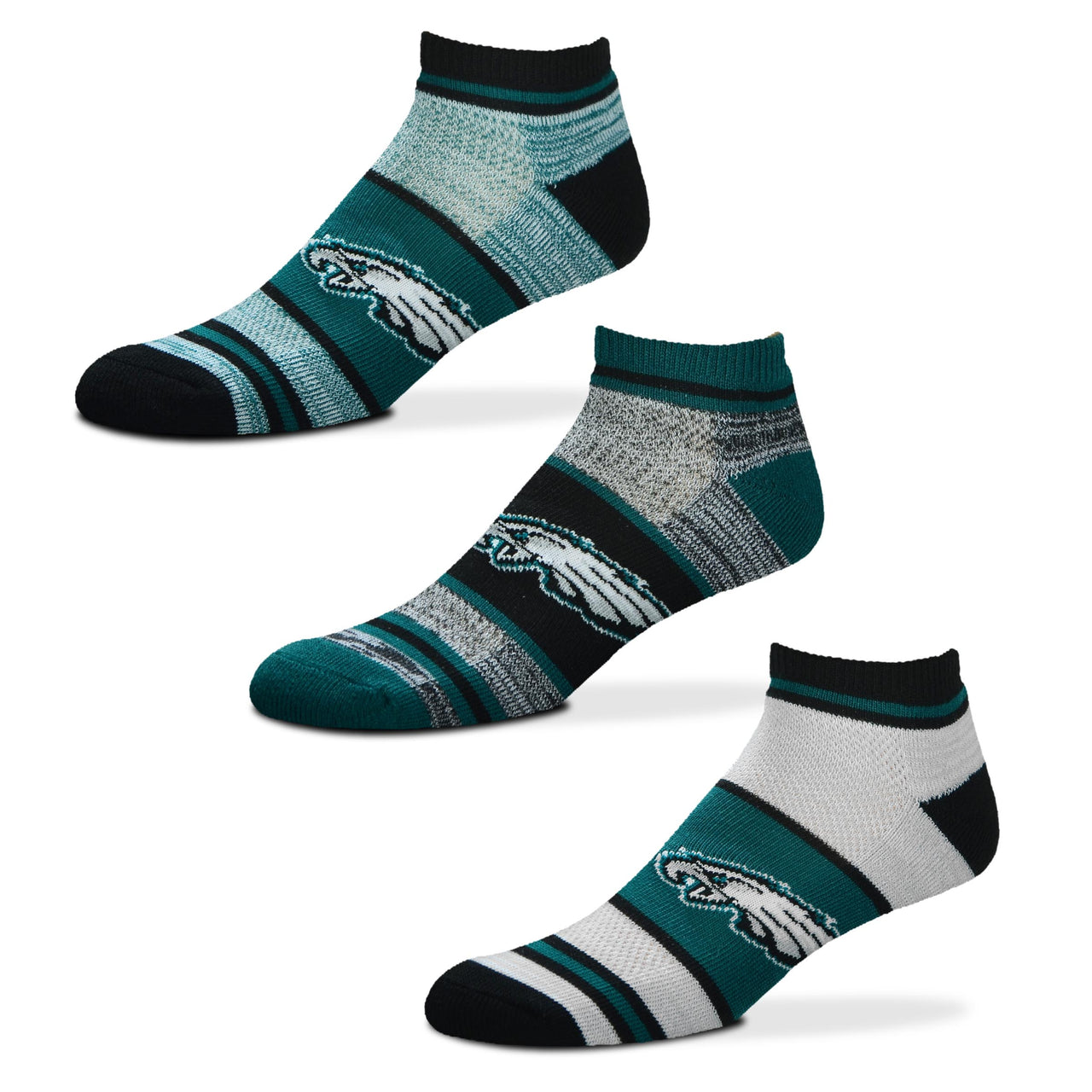 Philadelphia Eagles Triplex Heathered Socks - 3 Pack - Dynasty Sports & Framing 