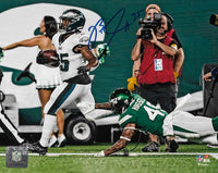 Darius Slay Interception Return Philadelphia Eagles Autographed Football  Photo - Dynasty Sports & Framing