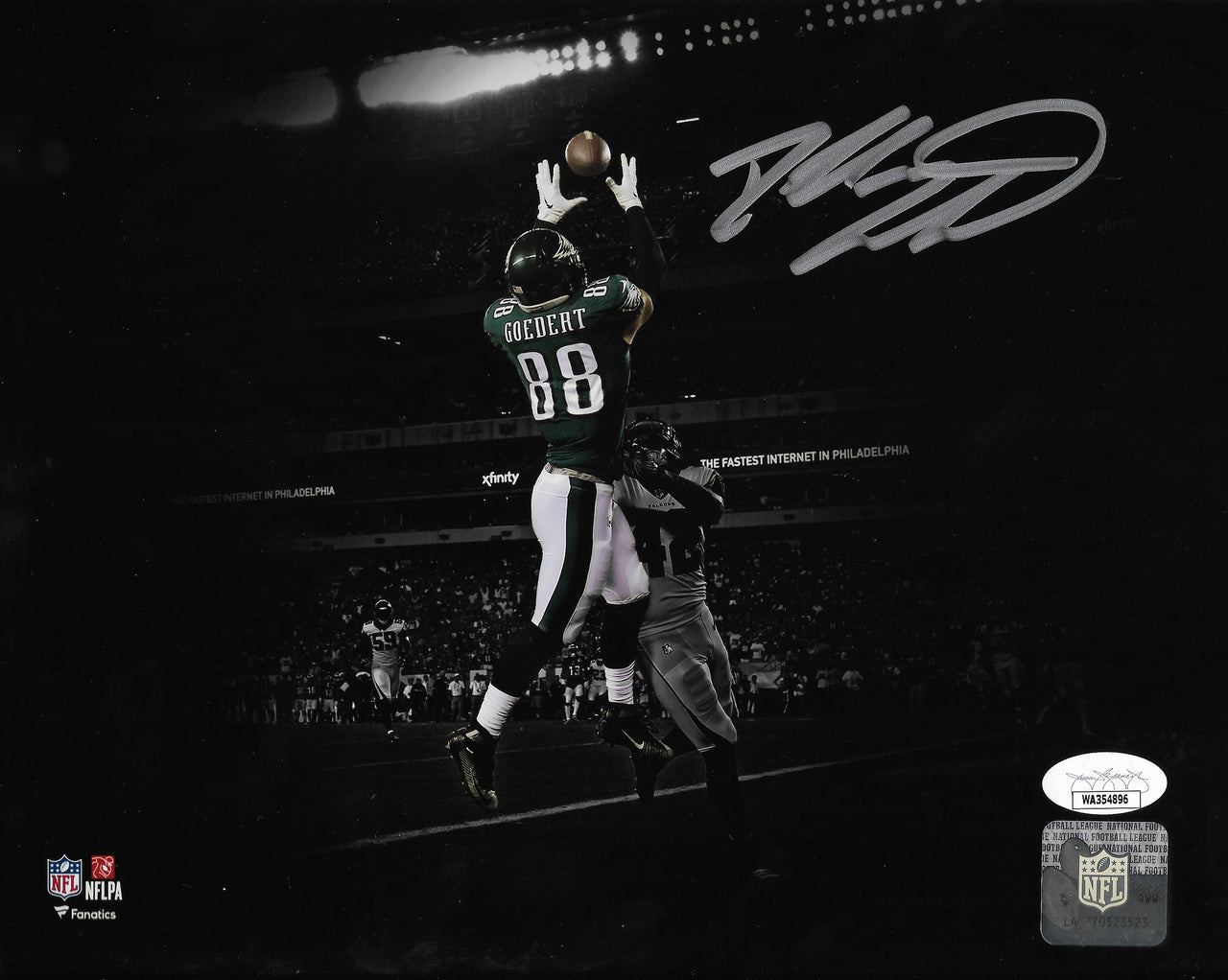 Darius Slay Celebrates with the Fans Philadelphia Eagles Autographed Framed  Football Photo - Dynasty Sports & Framing