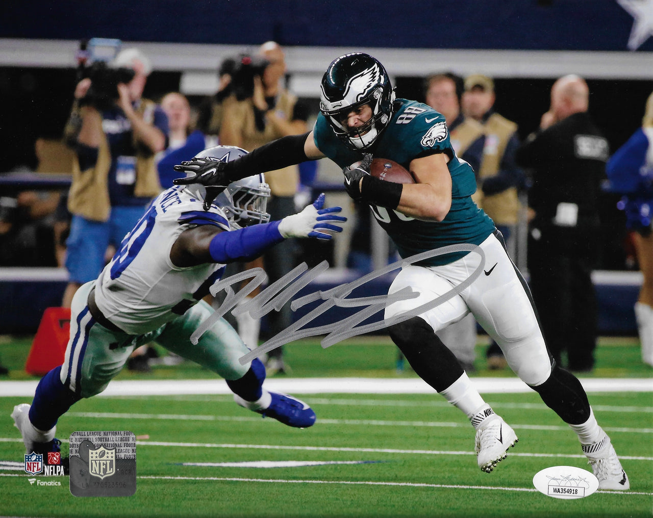 Darius Slay Celebrates with the Fans Philadelphia Eagles Autographed Framed  Football Photo - Dynasty Sports & Framing