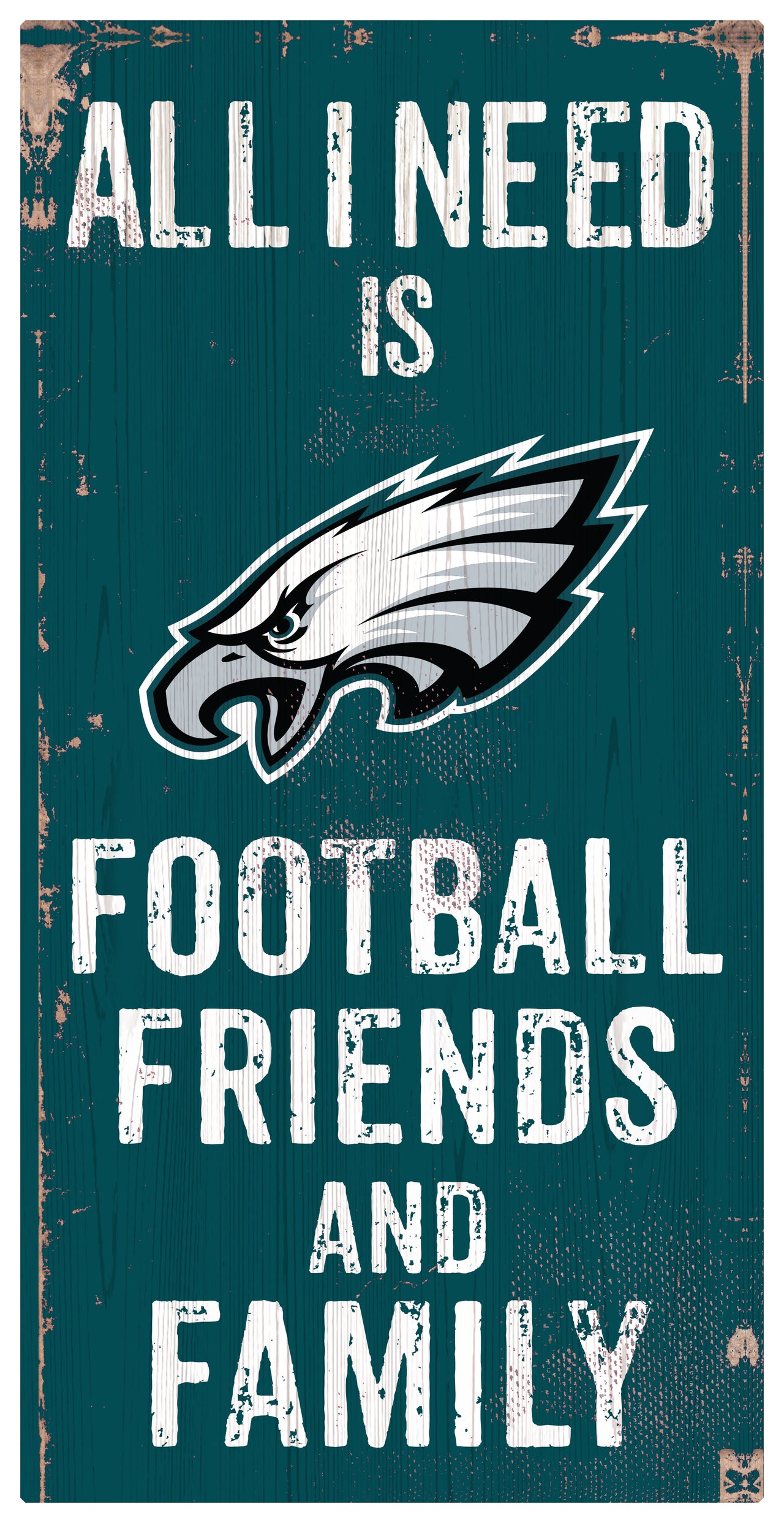 Philadelphia Eagles Father's Day Coloring 6 x 12 Wood Sign - Dynasty  Sports & Framing