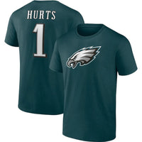 A.J. Brown Philadelphia Eagles Youth Black Name & Number Logo T-Shirt 