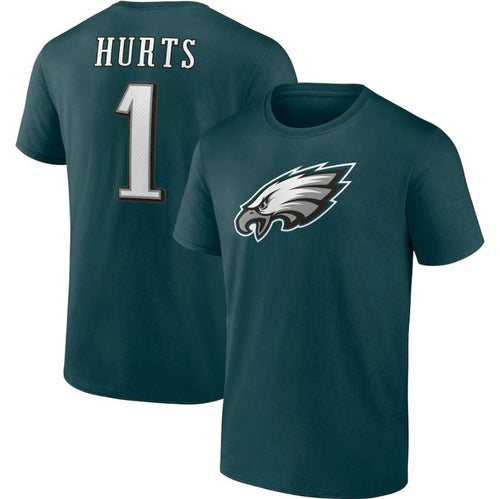 Jalen Hurts Philadelphia Eagles Player Icon Green T-Shirt - Dynasty