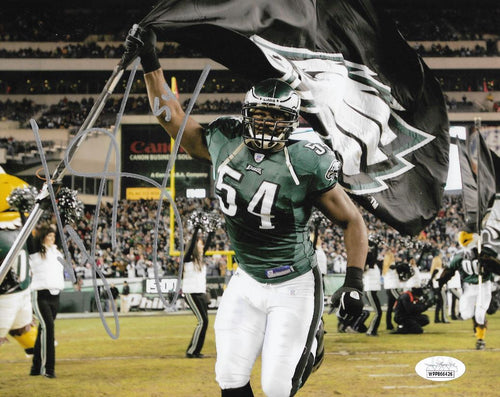 Jeremiah Trotter Blackout Philadelphia Eagles Autographed Framed Football  Photo - Dynasty Sports & Framing