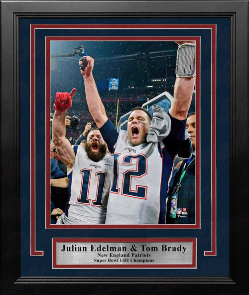 Julian Edelman New England Patriots Display Custom Framed Football Card  Plaque