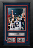 Tom Brady & Rob Gronkowski Super Bowl LV Tampa Bay Buccaneers 8x10 Framed  Photo Engraved Autographs - Dynasty Sports & Framing