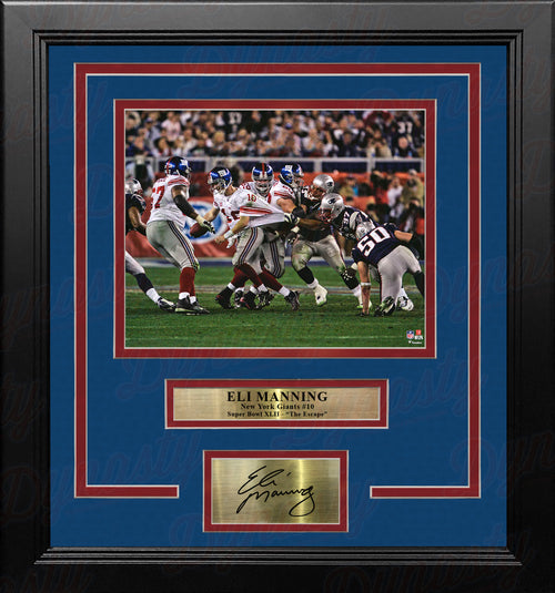 Eli Manning & David Tyree Autographed Framed 11x14 Sports Illustrated Cover  Photo Blowup Super Bowl XLII Helmet Catch Beckett BAS #AB93859 - Mill Creek  Sports