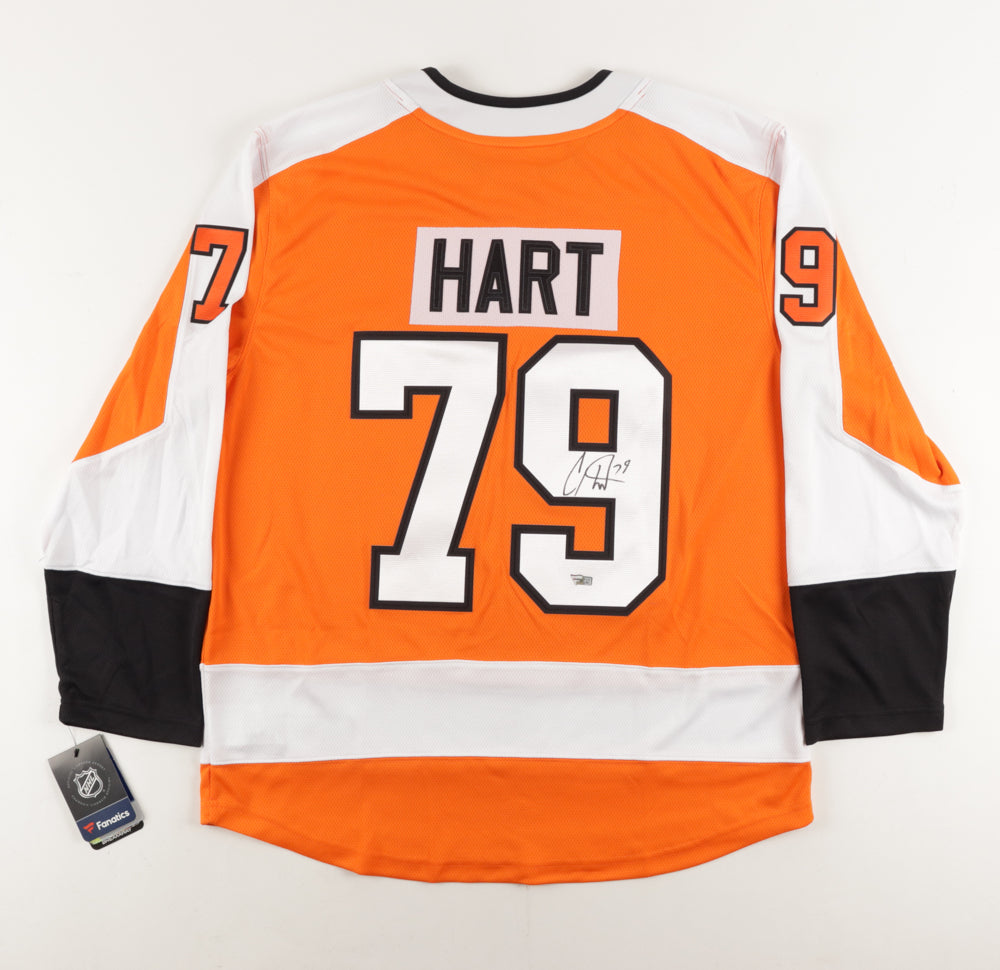 Carter Hart Philadelphia Flyers Fanatics Authentic Autographed Fanatics  Breakaway Alternate Jersey Black